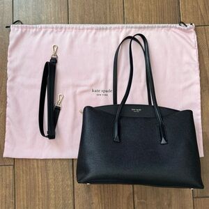 Kate Spade Black Leather Shoulder Bag